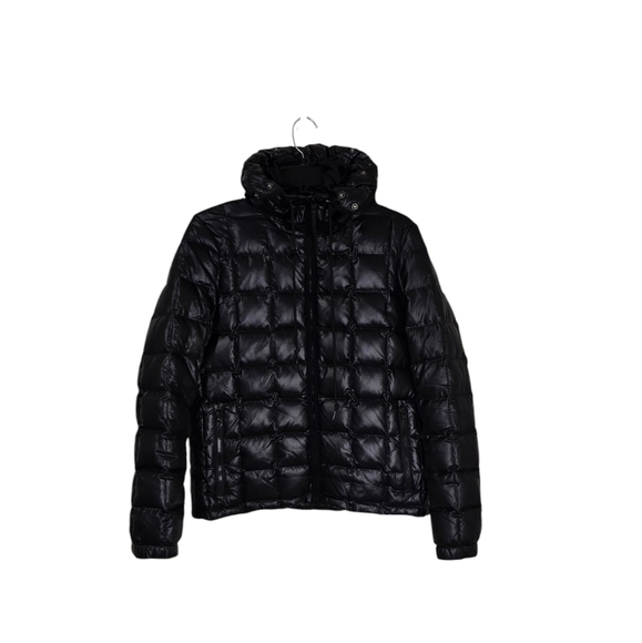 J. Crew Black Puffer Down Jacket Women's Small Quilted - Picture 1 of 10
